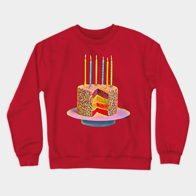 Eat Cake Crewneck Sweatshirt by nicfearn_designs